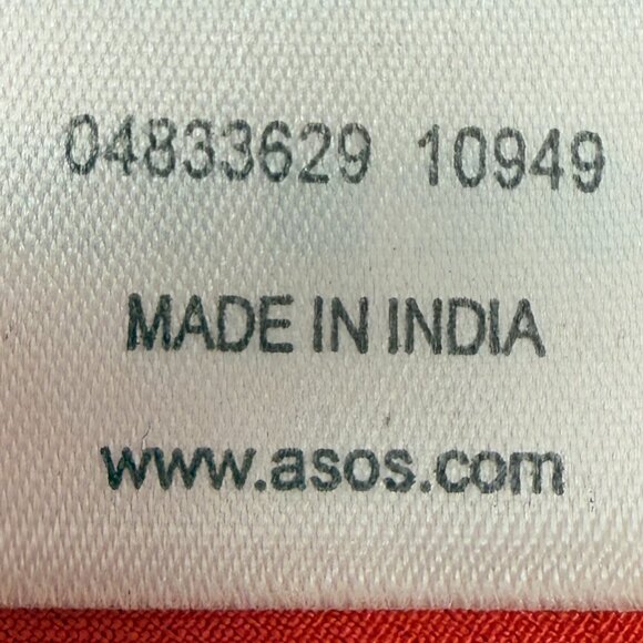 Women's ASOS Mango Red Flutter Sleeve V-Neckline Dress- Size 12 - Picture 10 of 11